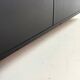 Table basse vintage en bois noir de Fiarm avec détails chromés