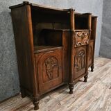 Antique carved solid wood buffet – Cherub decoration – 19th century