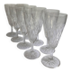 Flûtes à champagne verre taillé