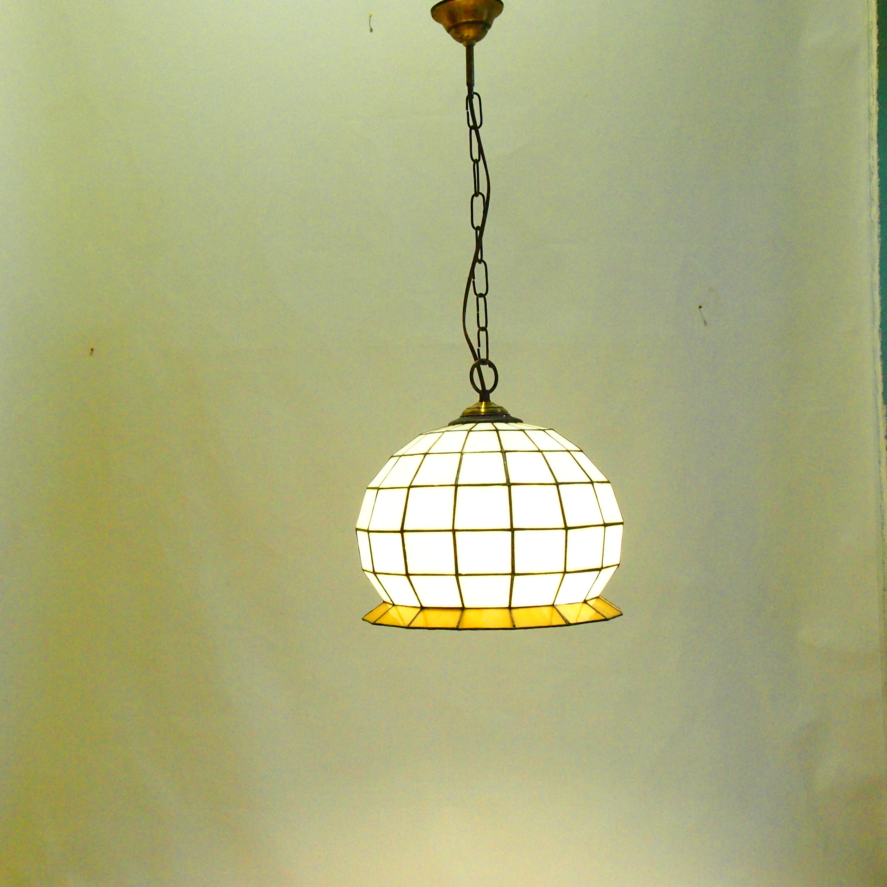 Ceiling lamp / bathroom lighting / stained glass / Glass pendant / glass paste