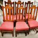Lot de 6 chaises en chêne massif