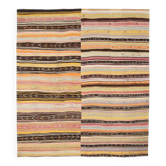10x11 Yellow & Brown Ethnic Vintage Kilim Rug, 326x350Cm