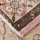 Tapis Vintage en laine classique à bordure marron rose, 5x9 nuances, 168x268Cm