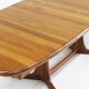 Table à manger ovale extensible danoise vintage en teck massif