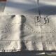 2-seater sheet embroidered FH and mestizo cream tablets
