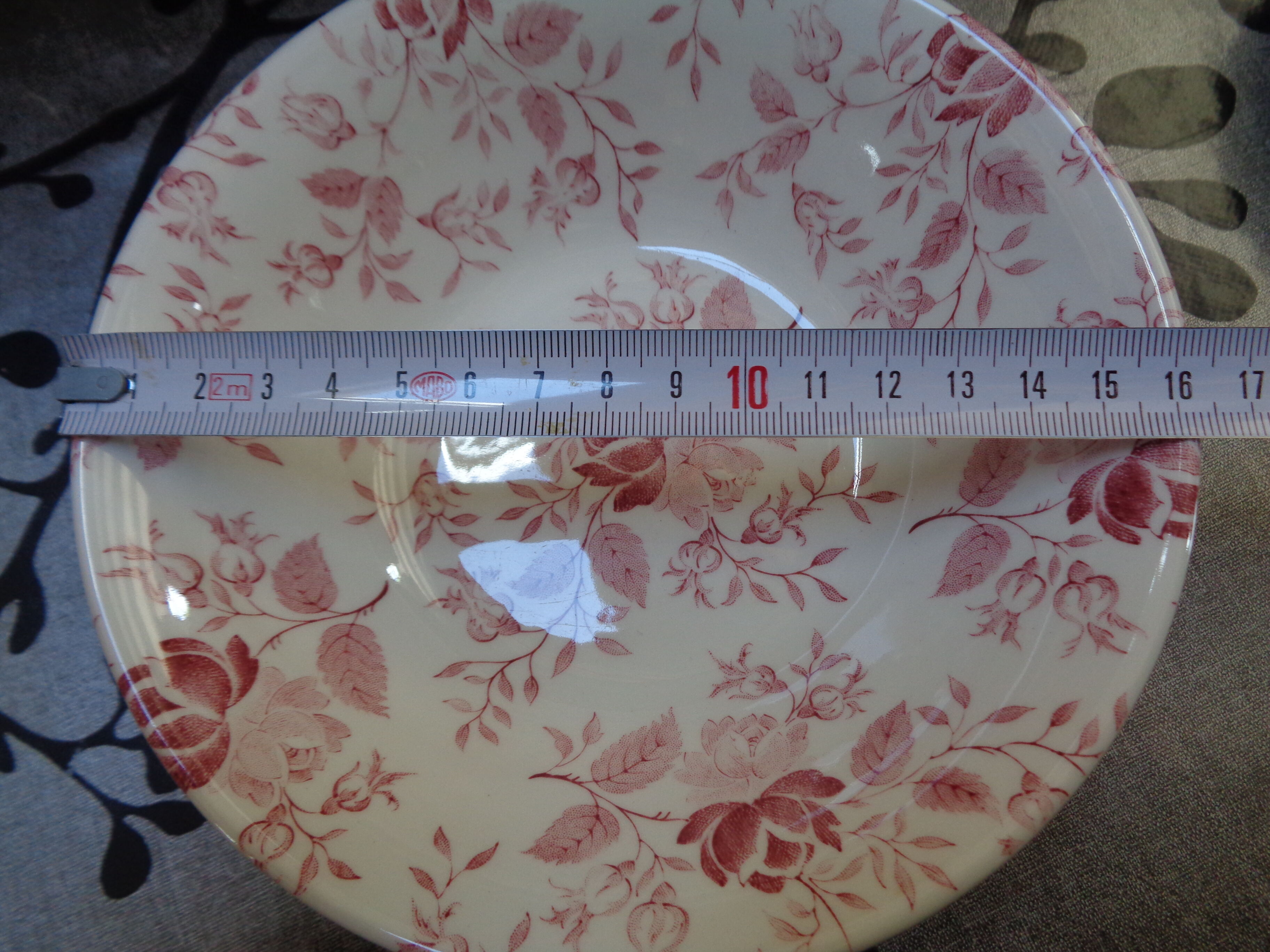 Raviers et assiette England Ironstone Made in England