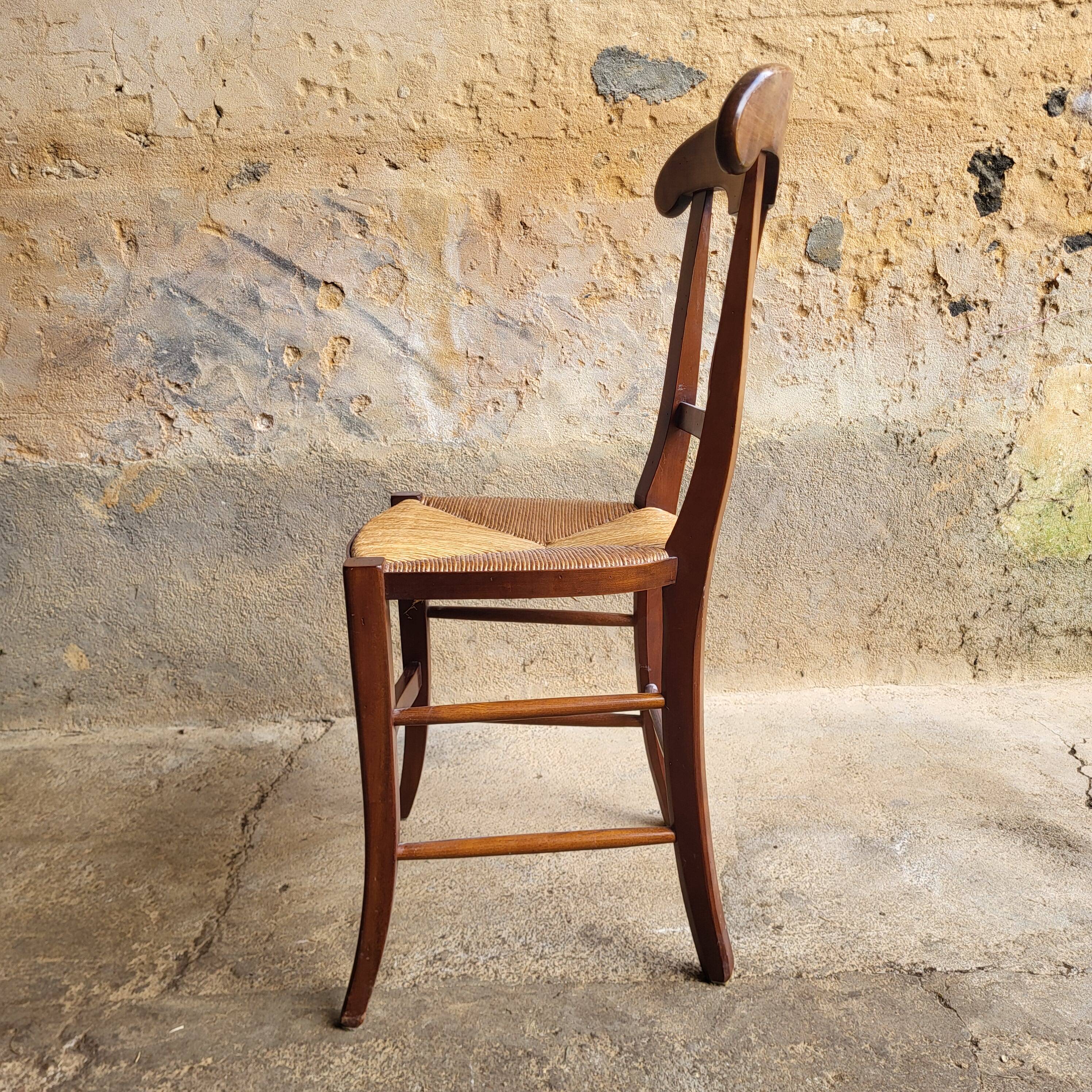 Directoire style cherry wood chair