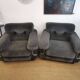 Paire de fauteuils design vintage italien des annes 70