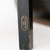 Black lacquered chair decorated with traditional chinese motifs - sign a. monard 1907