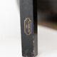 Black lacquered chair decorated with traditional chinese motifs - sign a. monard 1907