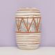 Vintage medium white geometric west germany vase scheurich