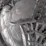 French Art Deco Cut Crystal 'Mushroom' Table Lamp, 1920s