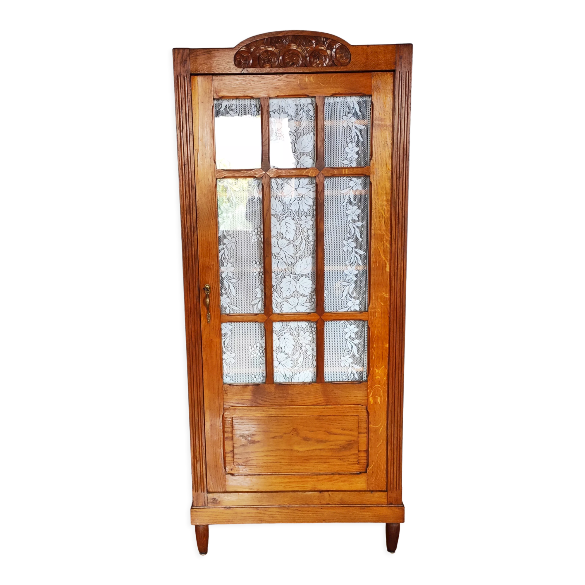 Parisian art deco oak wardrobe
