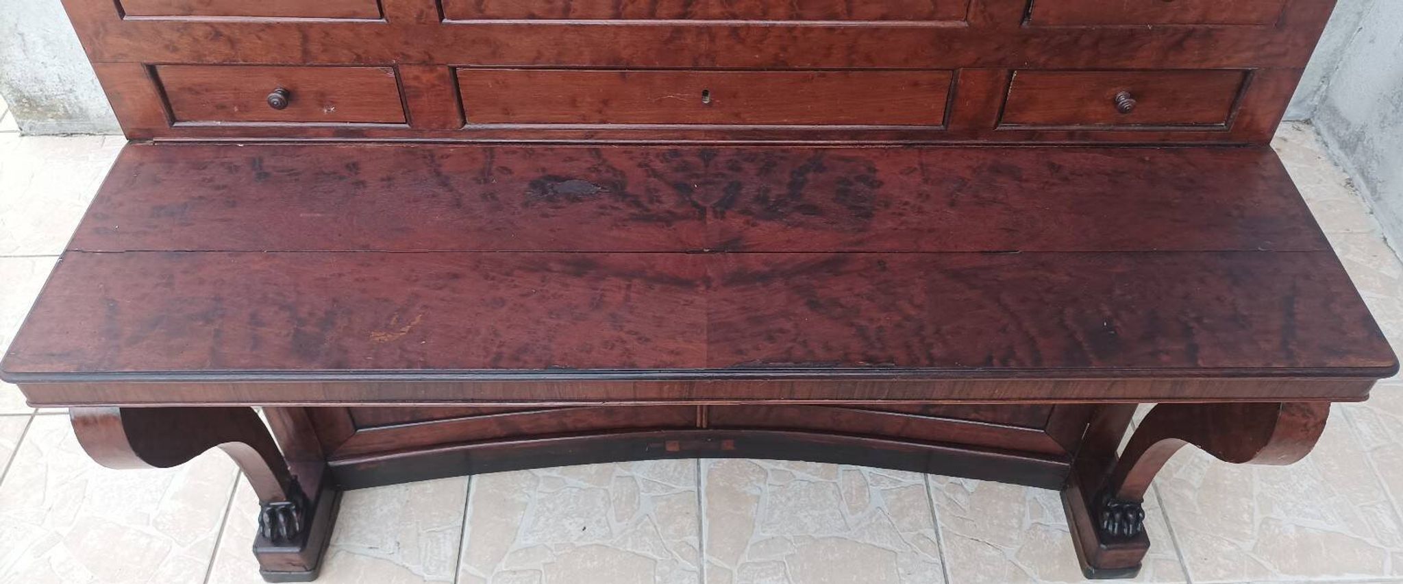 Buffet style Empire en acajou