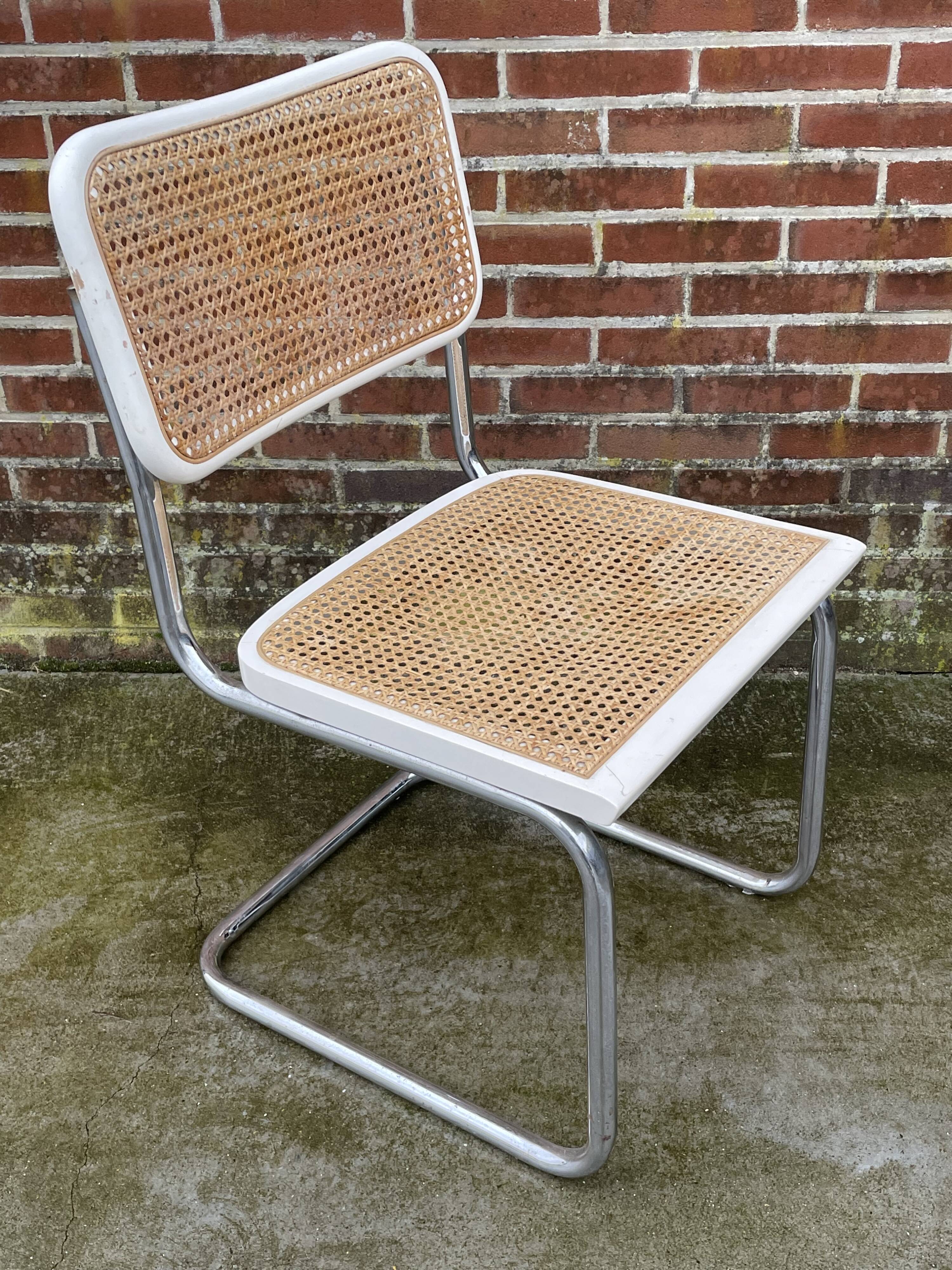 Cesca design chair b32 model in chrome