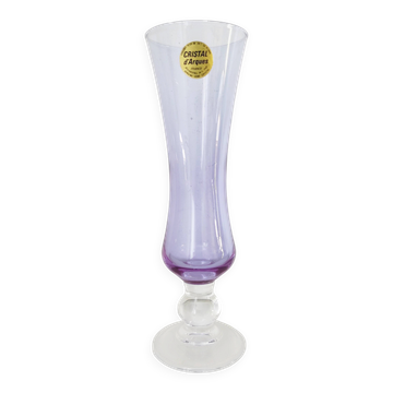 Purple crystal vase from Arques