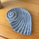 Shell-shaped ceramic catchall.