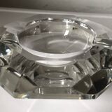 Val St Lambert octagonal crystal ashtray