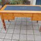 Louis Philippe period desk in mottled maple and cherry, 19th century.