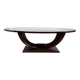 Art Deco Oval Dining Table 240 x 120 cm - Makassar Ebony