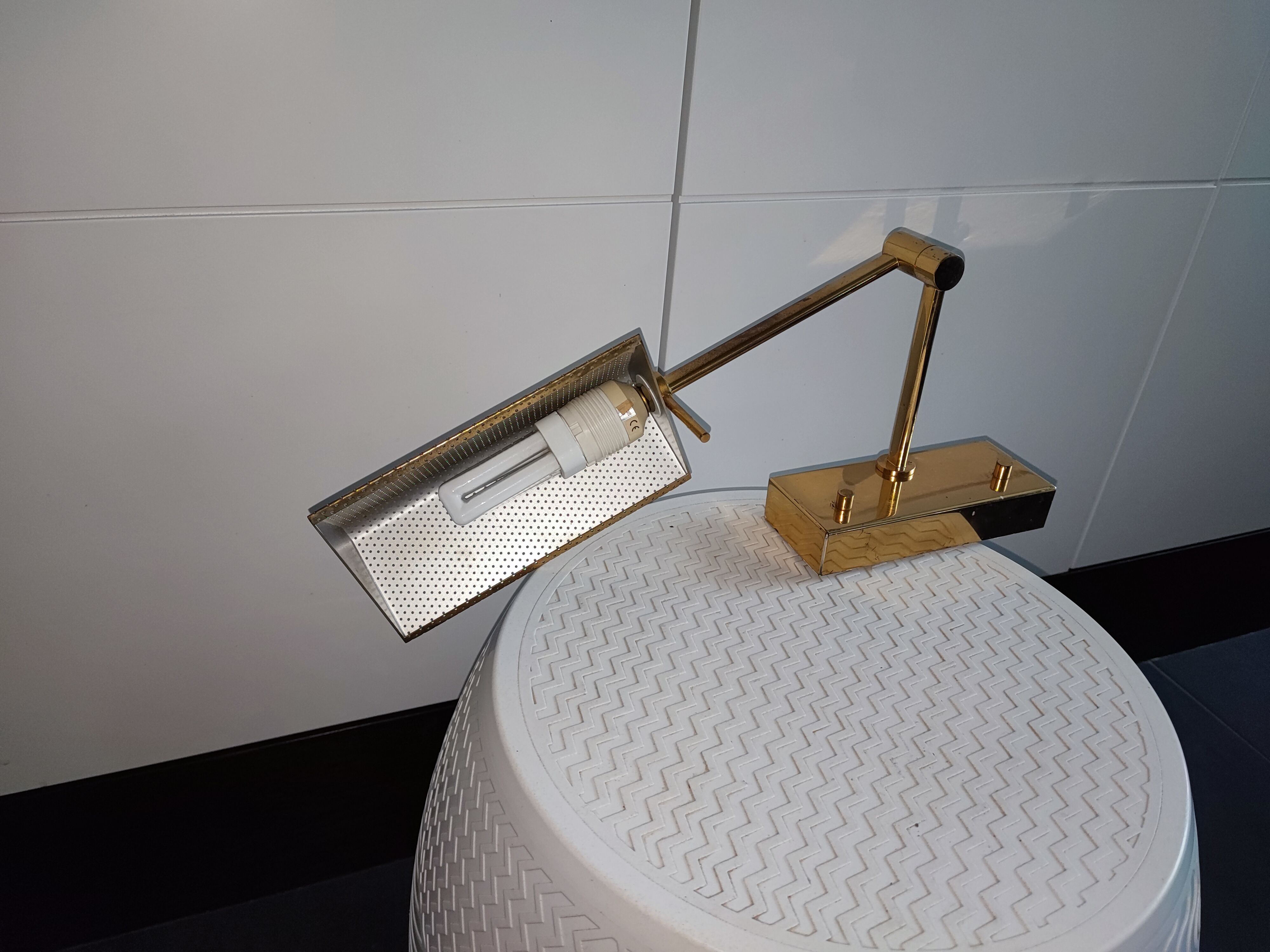 Brass wall or reading light