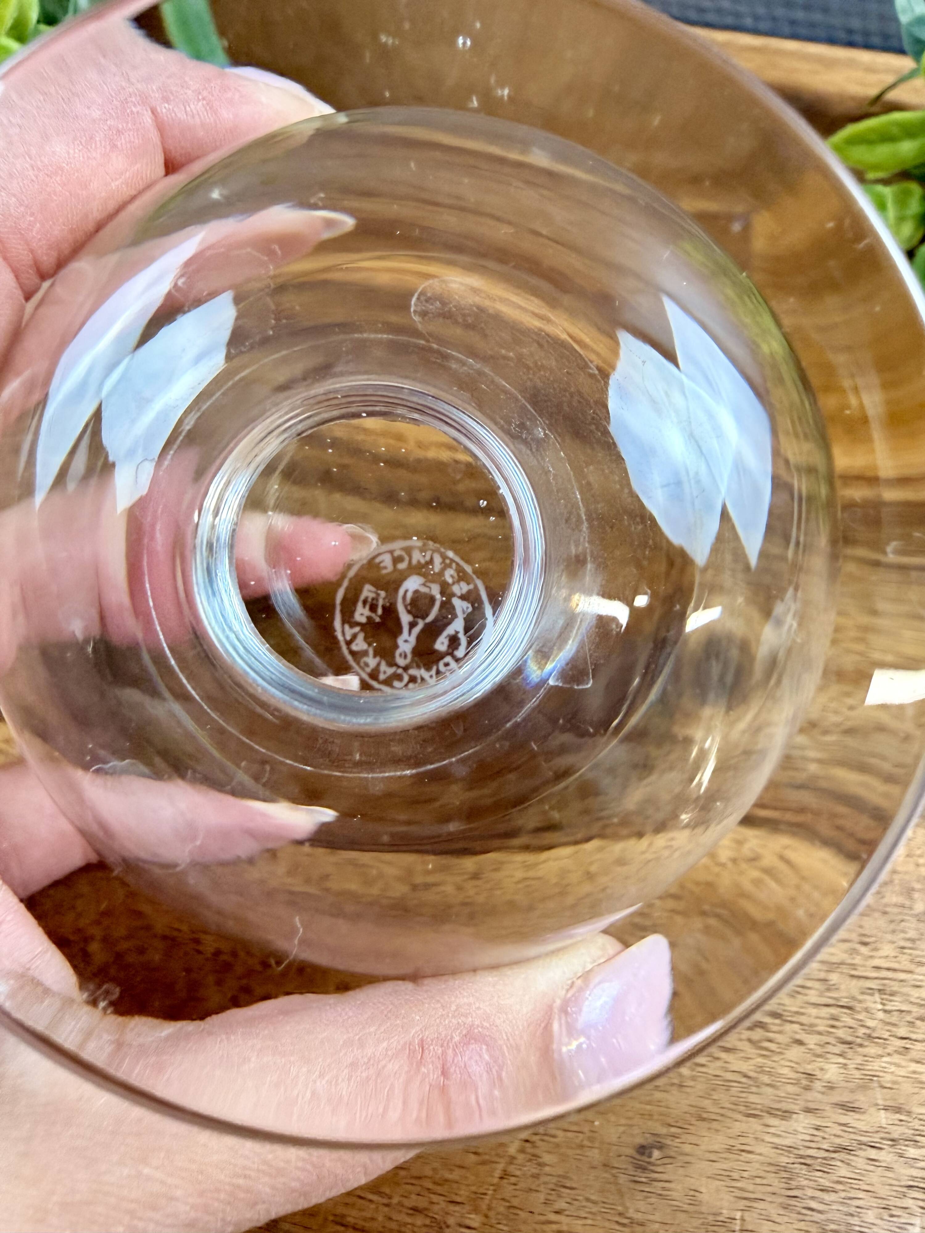 10 Baccarat crystal brandy glasses