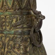 Billy Haines style table lamp in patinated bronze "verdigris" 1960s