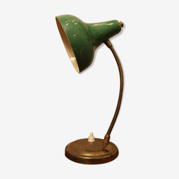 Green desk lamp 50's