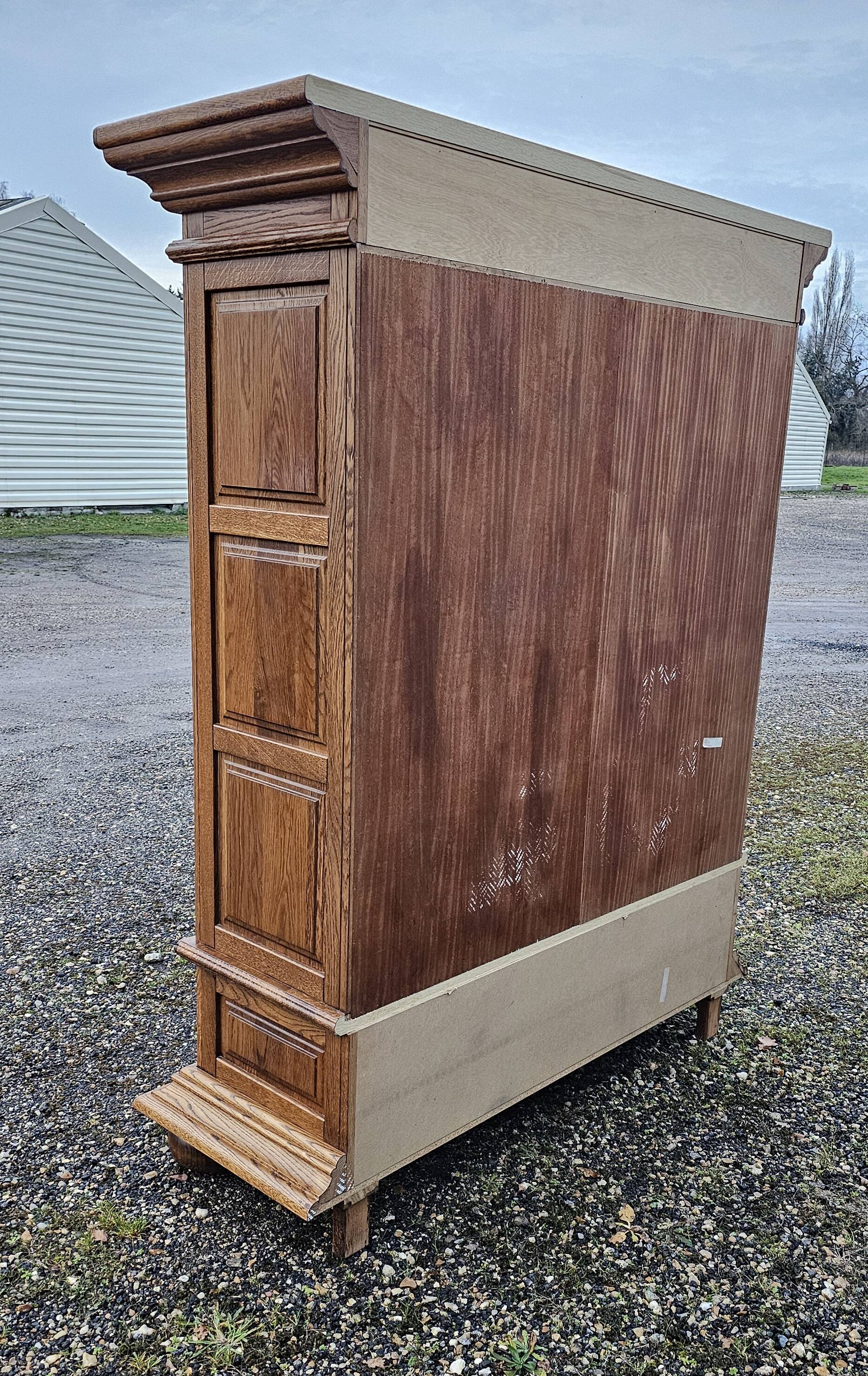 Oak wardrobe - wardrobe
