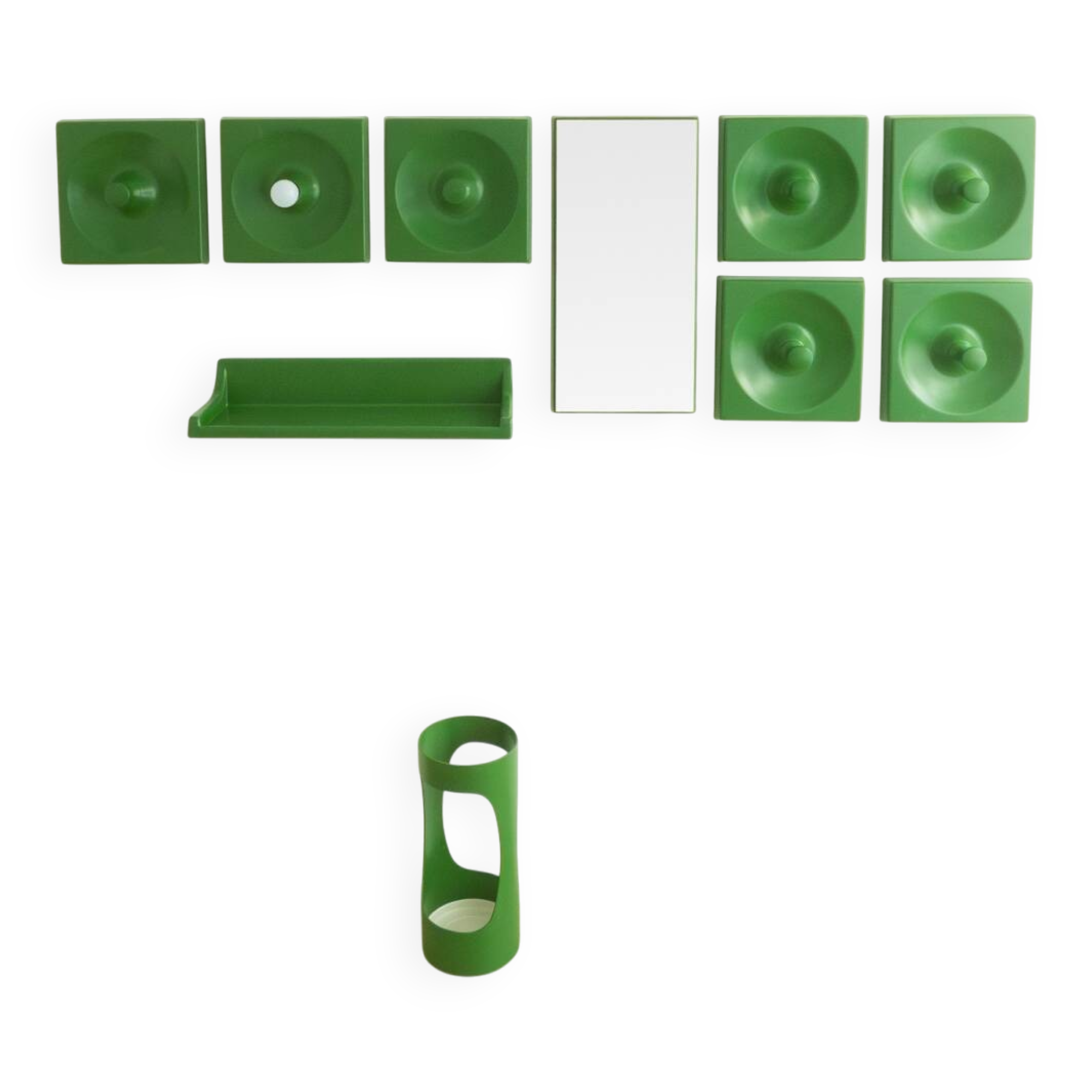 Quadro coat rack set by Jürgen Lange for Schönbuch, 1970s