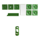 Quadro coat rack set by Jürgen Lange for Schönbuch, 1970s