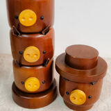 Wooden eggcups