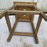 Wooden workshop stool from the 1950s