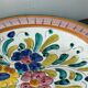 Mediterranean dish with floral decoration