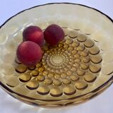 Amber crystal dish circa 1960