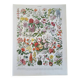 Ancienne planche botanique « Fleurs – Arbres et arbisseaux » – 1930
