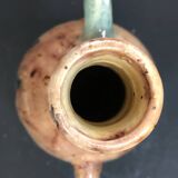 Vase with asymmetrical handles in Flemish stoneware, handcrafted