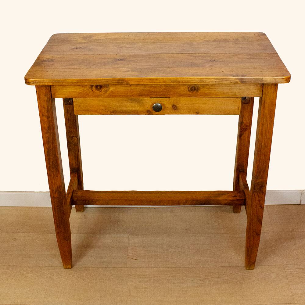 Small Wooden Kitchen Table, France, 1940s