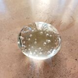 Bubble glass paperweight