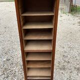 Oak notary curtain cabinet