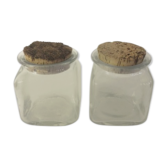 Thick glass jars