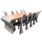Vintage the wave dining set designed by Hans Kopla, 1997