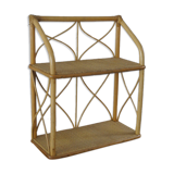 Rattan wall shelf 1960