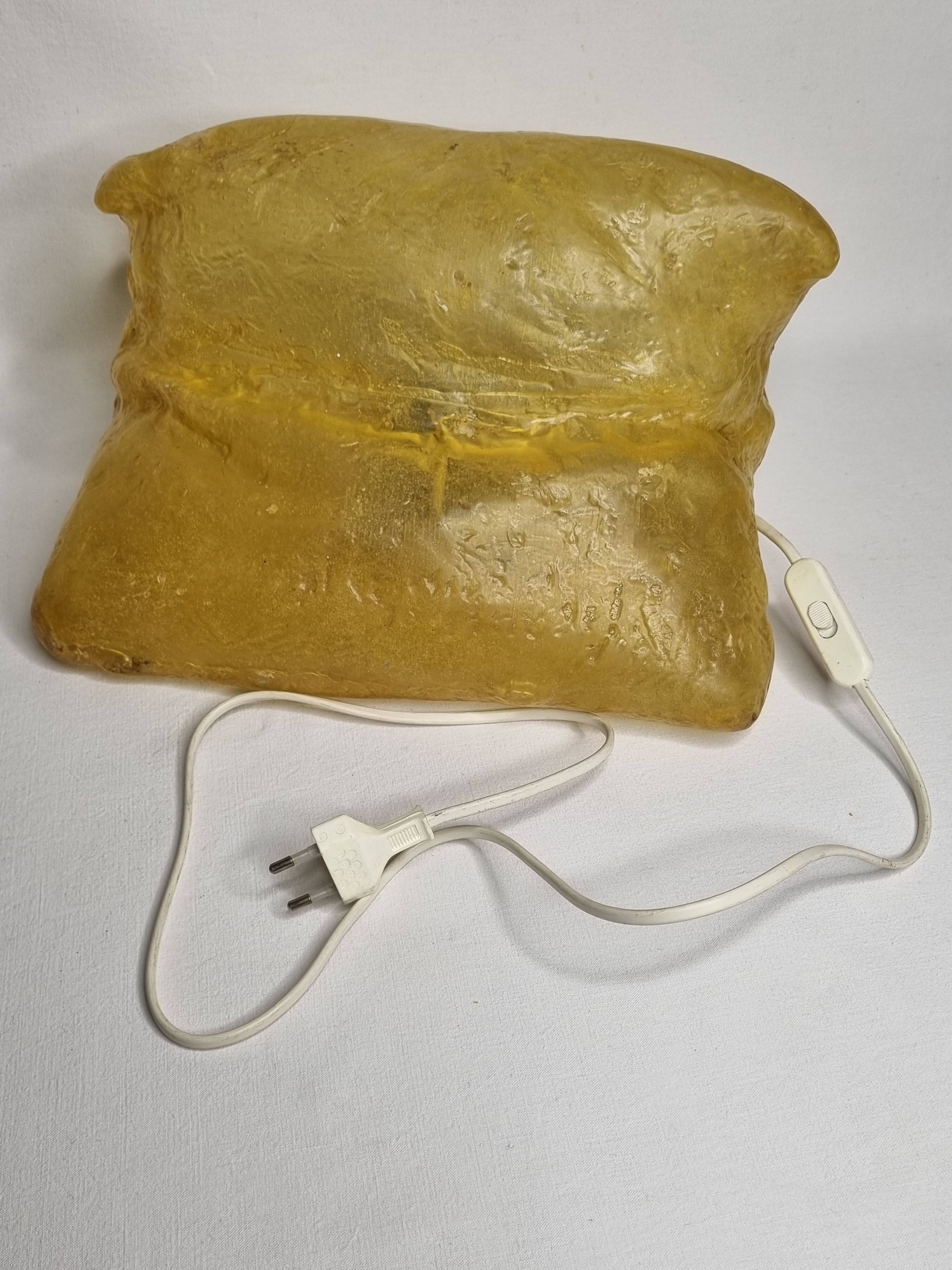 Hajime Goto design lamp small model vintage resin 1970, 30 cm