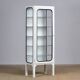 Vintage Iron And Glass Medical Cabinet, 1970’s