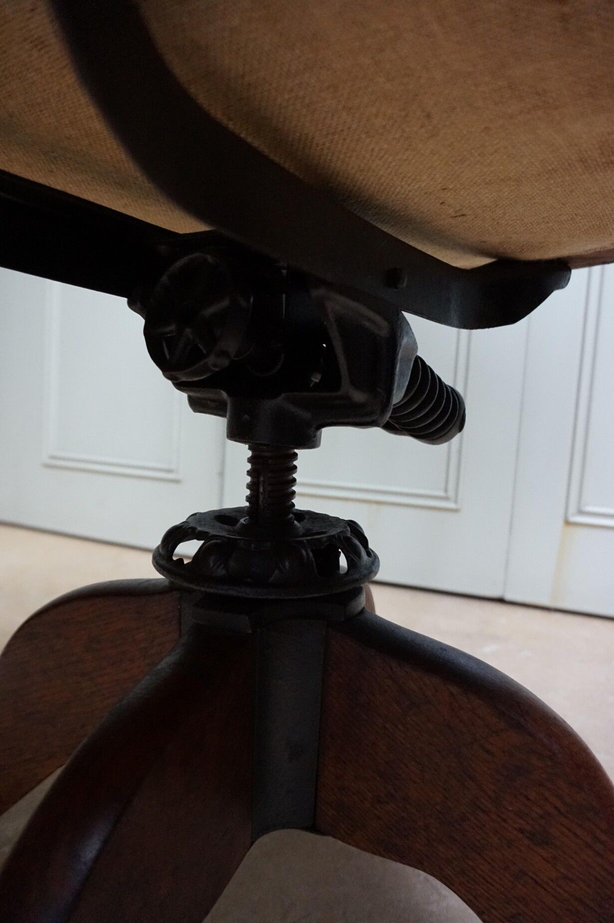 19th Century American Oak Revolving Library Armchair