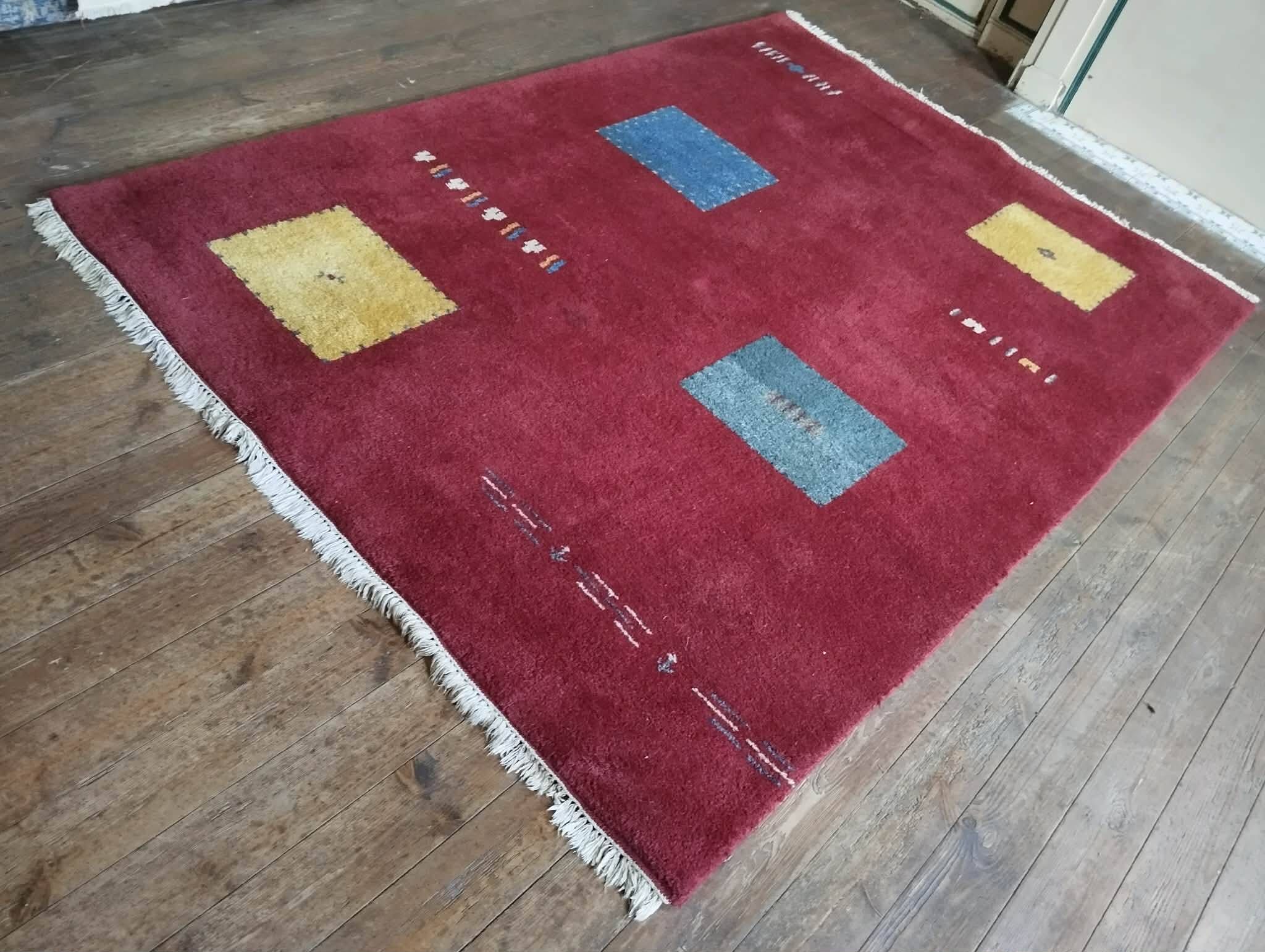 Handmade Indo Gabbeh rug 243x172cm