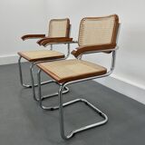 Vintage in style Cesca Chairs by Marcel Breuer, Italy, 1980s, Set of 2