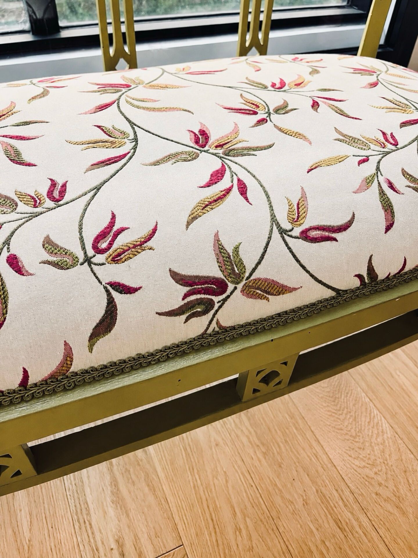 Art Nouveau settee / early 20th century — restored