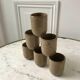 Set of 6 espresso cups in glazed stoneware 70s